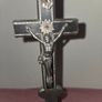 Vintage German made Metal Crucifix Image 5
