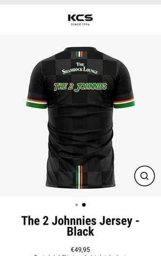 The 2 Johnnies Black Jersey - Size L pro fit, Brand new