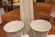 Belleek Living - 3 Pieces - 33 cm high vase and 2 Mugs ( as new )