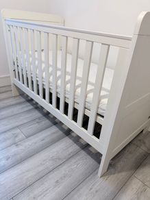 White Baby Cot