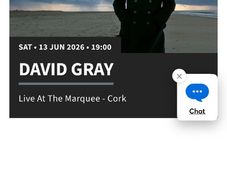 DAVID GRAY Live At The Marquee - Cork June 13