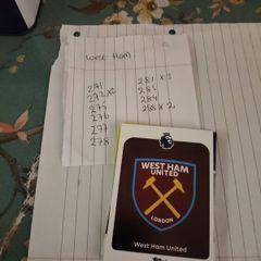 west ham utd premier league cards