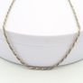 925 Vintage Italian Sterling Silver Wheat Spiga Chain Image 6