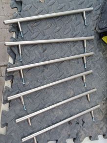 Silver Door Handles x 6