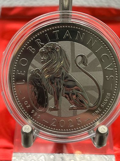 1oz Fine 999 Silver Bullion Lion Of Britain 2025 Coin.