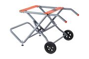 Portable Table Saw Stand, 159 kg/350 lbs Load Capacity, Rolling Foldable Table Saw Table with 203 mm/8 inches Rubber Wheels, Heavy Duty Construction