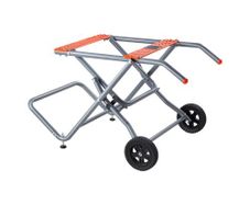 Portable Table Saw Stand, 159 kg/350 lbs Load Capacity, Rolling Foldable Table Saw Table with 203 mm/8 inches Rubber Wheels, Heavy Duty Construction