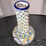 Tall Ceramic Vase Lattice Design, Pierced Bohemian Design  ..  HALF PRICE NOW Image 2