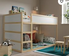 Bed - kids single reversible bunk bed
