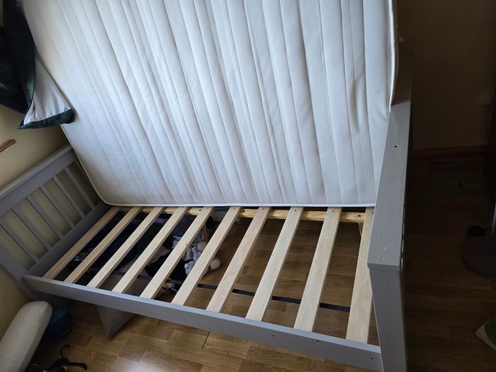 Twin (3ft) & (4ft6) Grey Bunk Bed