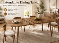 main image for ad Extendable Wooden Dining Table 140 - 80cm -Seats 4 -8 People