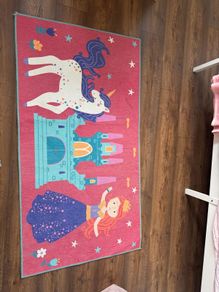 Kids Princess and Unicorn Rug