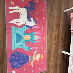 Kids Princess and Unicorn Rug