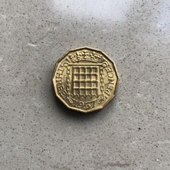 Old English threepence 1967