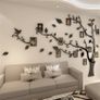 Tree Wall Stickers 3D DIY Tree Wall Decal Art Murals Large Family Photo Frames Tree Decoration for Living Room Bedroom Kindergarten Nursery Restaurant Home Decor Image 2