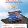 30W Foldable Solar Panel Charger, 16BB N-Type Monocrystalline Solar Panel 24% Efficiency, Ultra-Light Portable with USB-A, USB-A (QC3.0) & Type-C Ports for Camping, Backpacking, Phones, Tablets Image 4