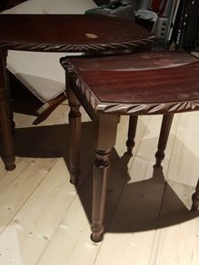 Mahogany nest tables