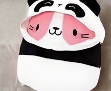 Squishmallows 20cm Joxtine the Cat in Panda Costume Plush