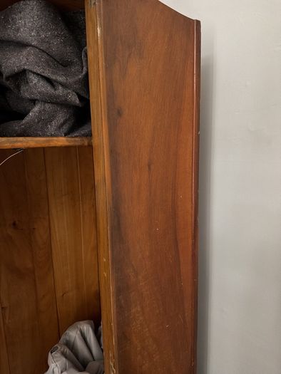 wooden wardrobe