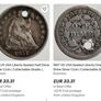 1857 USA silver dime seated liberty Image 3
