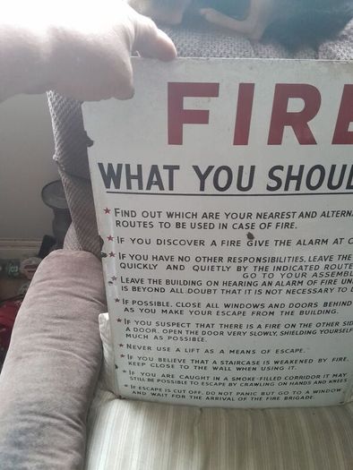 vintage enamel sign