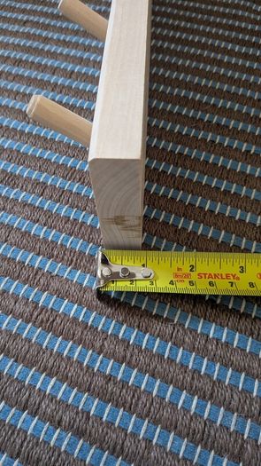 Peg rail coat rack