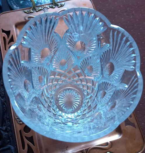 Waterford crystal Peacock vase.