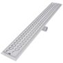 Linear Shower Drain 2 pcs Wave 930x140 mm Stainless Steel Image 7