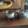 silverplate teapot jug and bowl Image 2