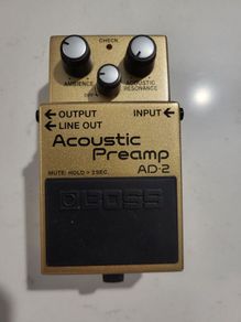 Boss AD2 Mint, Acoustic Preamp Guitar Pedal Original Box