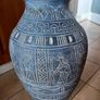 Vintage Egyptian flower plant pot Image 4