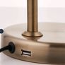 Amalfi 47cm USB Antique Brass Desk Table Lamp Image 4