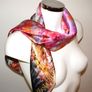 Handmade "Autumn" 100% silk scarf 90x90cm Image 10