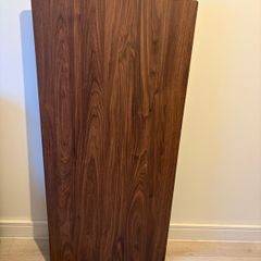 Walnut veneer standing desk top