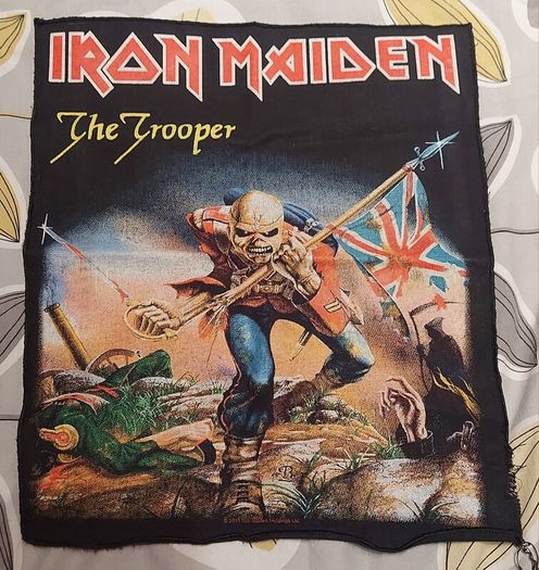Large vintage Iron Maiden back patch