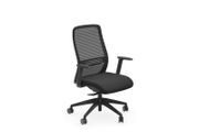 NV High Back Swivel Mesh Chair black Frame with adjustable arms