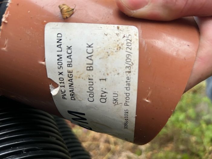 Garden drainage pipe