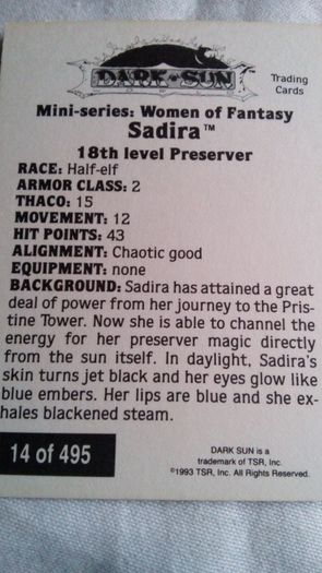 Dark Sun 1993 TSR - Sadira.