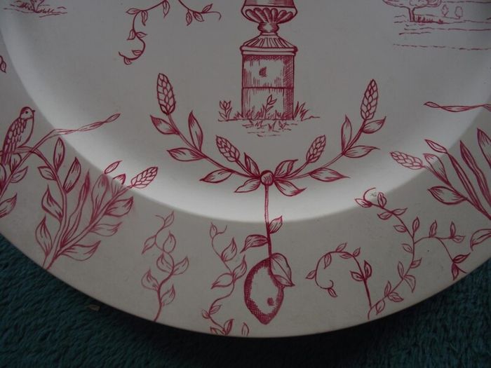 2 X Wedgwood Hand Painted Wooden Chargers - 13" Dia. - Factory Prototypes