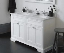 Bathroom cabinet double sink