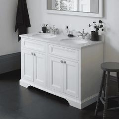 Bathroom cabinet double sink