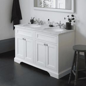 Bathroom cabinet double sink