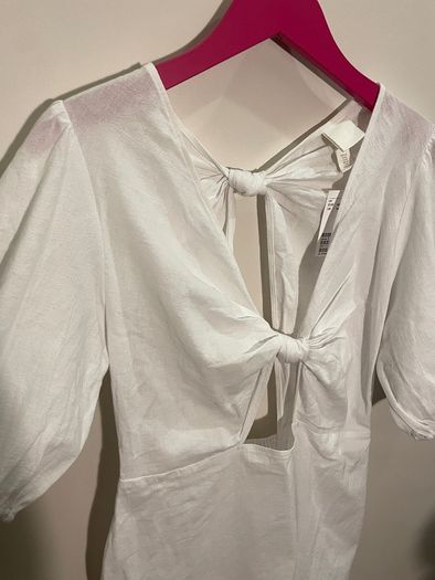 H&M Fabulous Knot Detail Cut Out Dress Size 14!