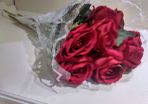 Artificial Flowers - 9 Wine Roses