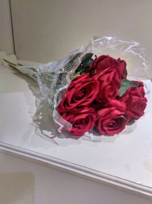 Artificial Flowers - 9 Wine Roses