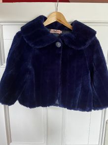 Faux Fur Jacket/Capelet