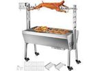 25W 132LBS Electric Roaster Grill 2 in 1 BBQ Rotisserie Grill W/ Lockable Wheels for Roasting Sheep, Turkey, Beef, Fish