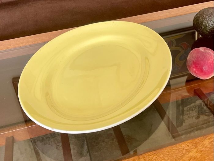 Arklow Pottery Ireland Farmhouse Kitchen Display Platter Pale Yellow 1960s