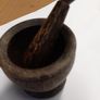 Pestle and mortar palm wood Image 2