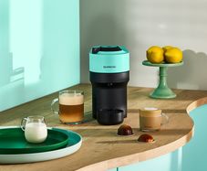 Nespresso Vertuo Pop - Aqua Mint - Tiffany Blue Smart Pod Coffee Machine